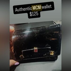 MCM Glossy Black Wallet